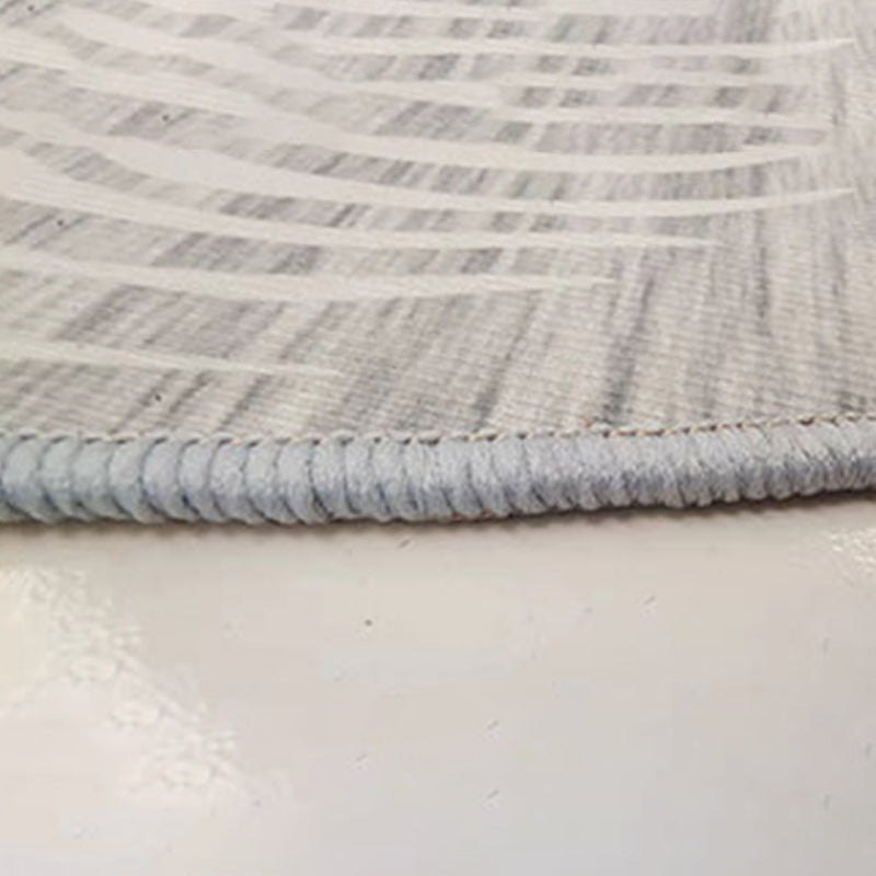 Round Multicolor Casual Indoor Rug Polyester Ink Traces Rug Non-Slip Backing Indoor Rug for Bedroom