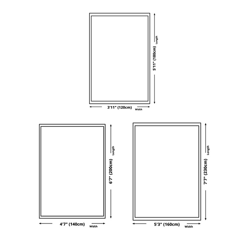 Shabby Chic Area Rug Whitewashed Medallion Pattern Rug Anti-Slip Backing Carpet for Living Room