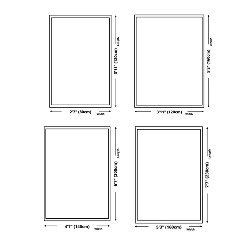 Modern Color Blooming Rug Color Mixed Polyester Area Carpet Stain Resistant Rug for Living Room