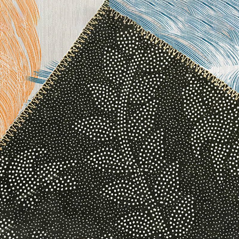 Modern Color Blooming Rug Color Mixed Polyester Area Carpet Stain Resistant Rug for Living Room