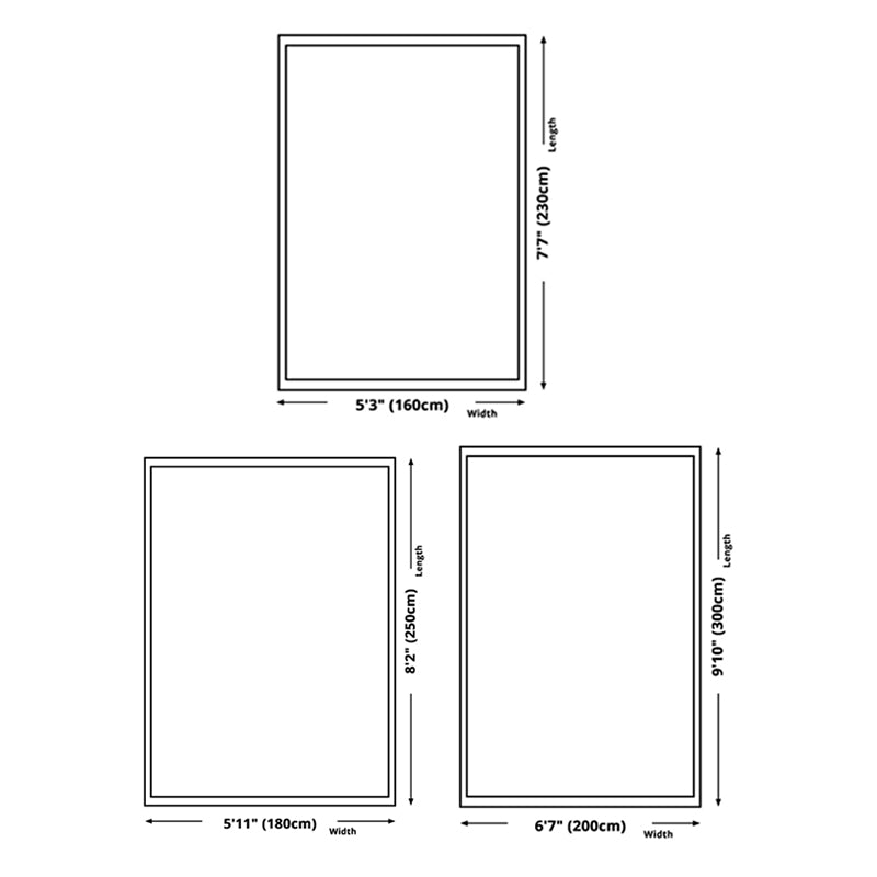 Minimalist Abstract Printed Rug Gray Tone Polyester Area Carpet Non-Slip Backing Rug for Bedroom