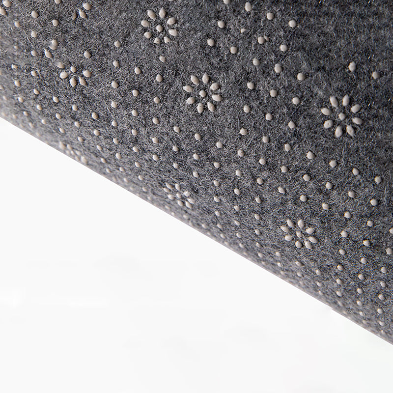 Simplicity Abstract Ink Printed Rug Gray Tone Polyester Area Carpet Easy Care Rug for Living Room