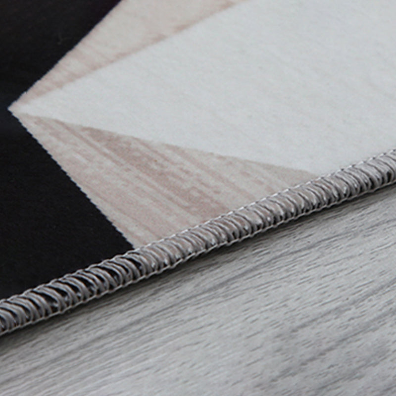 Farb gemischte abstrakte Linien Teppich Polyester Freizeit Teppich Anti-Rutsch-Rutsching-Indoor-Teppich für Wohnkultur