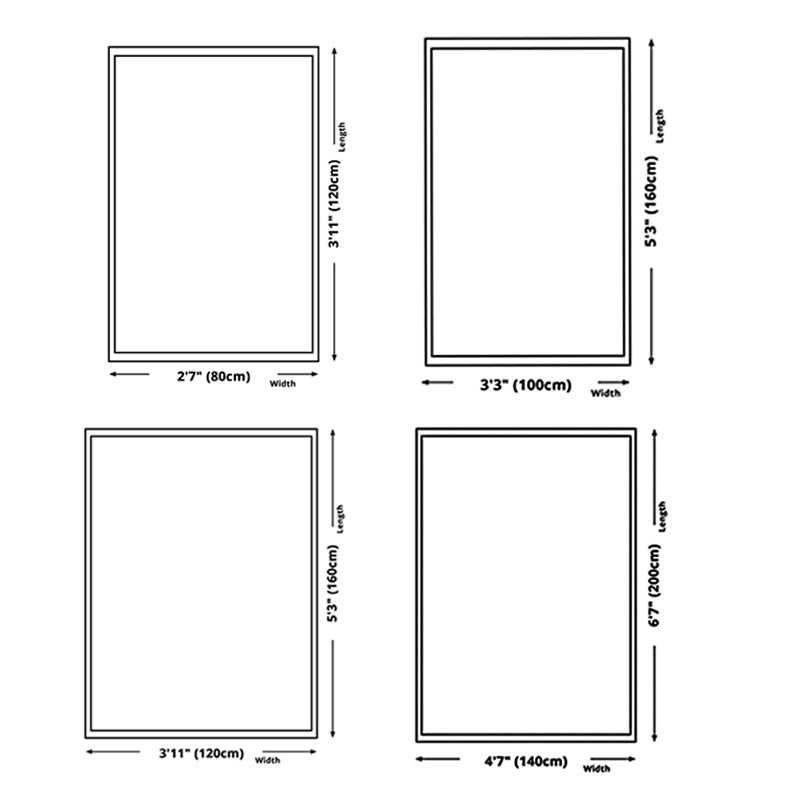 Grey Tone Triangle Print Rug Polyester Nordic Carpet Non-Slip Backing Indoor Rug for Home Decoration