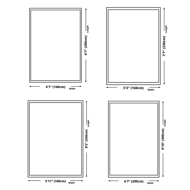 Gray Tone Simplicity Indoor Rug Polyester Geometric Print Carpet Easy Care Rug for Home Decoration