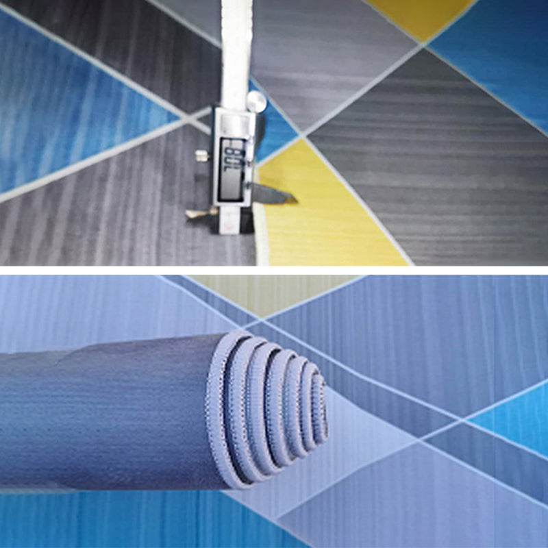 Mehrfarbiger, minimalistischer Innenteppich, Polyester-Teppich mit geometrischem Druck, pflegeleichter Teppich für die Heimdekoration