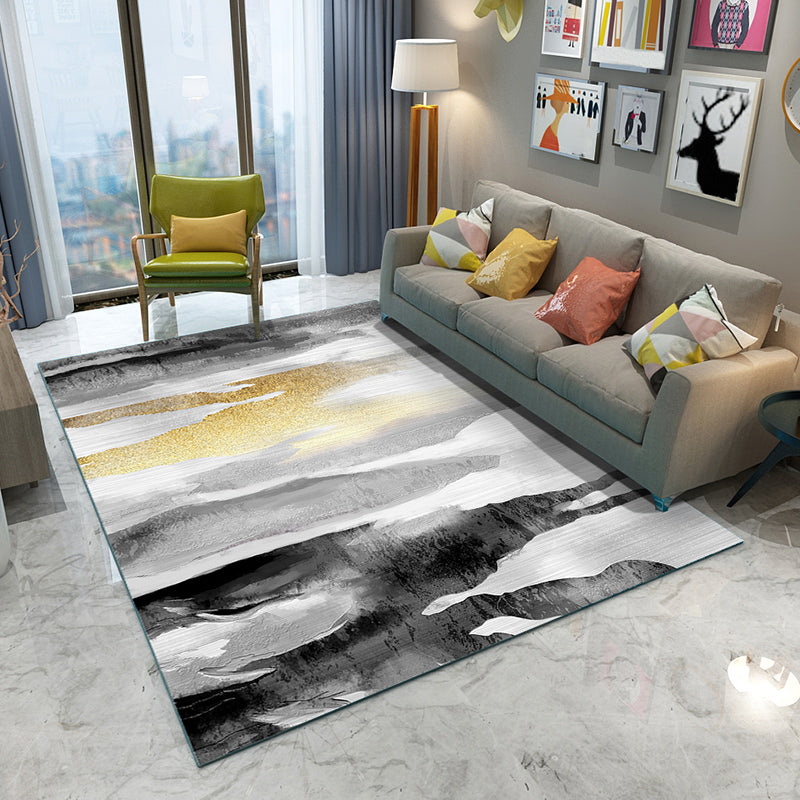 Elegante kleur gemengd rustgevend tapijt polyester gradiënt binnentapijt vlekbestendig tapijt voor woondecoratie
