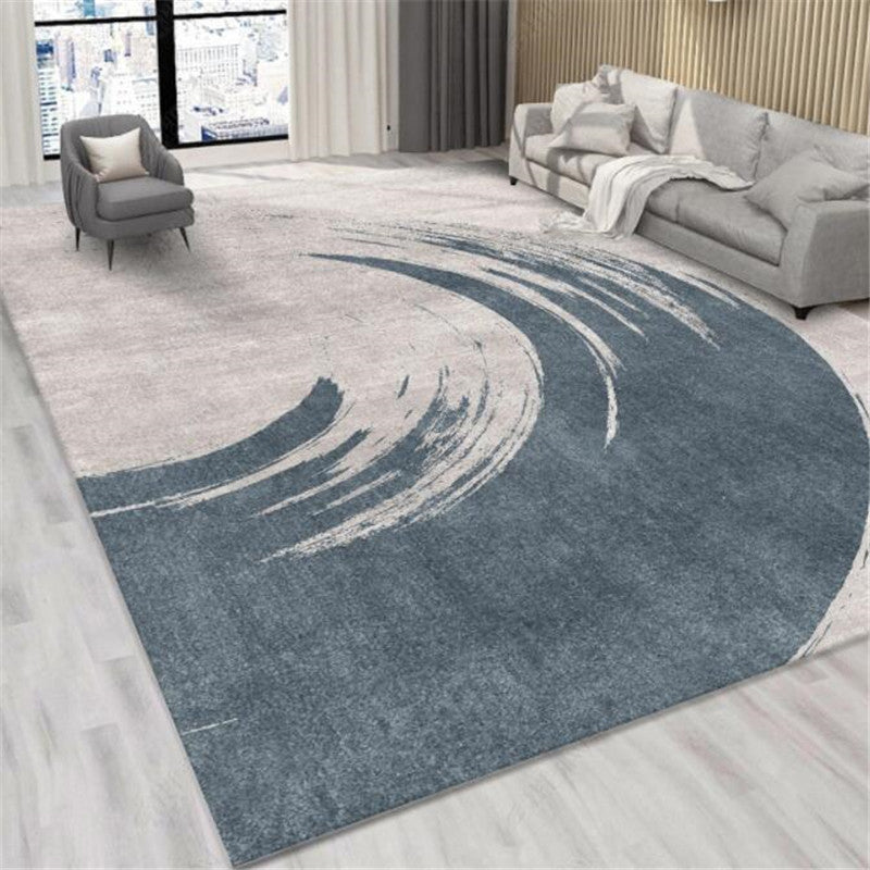 Veelkleurig eenvoud tapijt polyester inkt rendering tapijt onderhoudsvriendelijk tapijt voor huisdecoratie