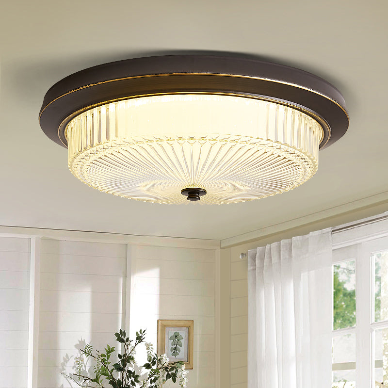 Flush Mount Ceiling Light American Country Style Indoor Round Shape Ceiling Mount Light