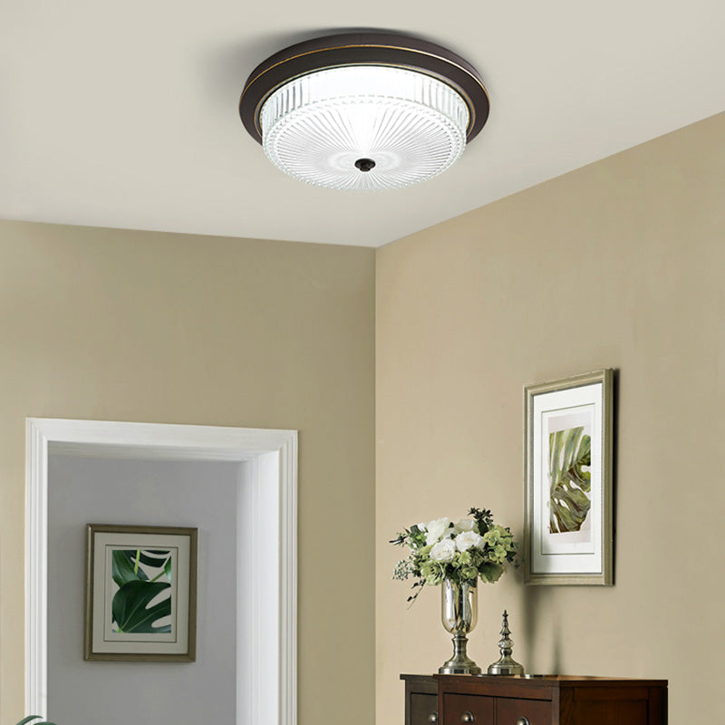 Flush Mount Ceiling Light American Country Style Indoor Round Shape Ceiling Mount Light