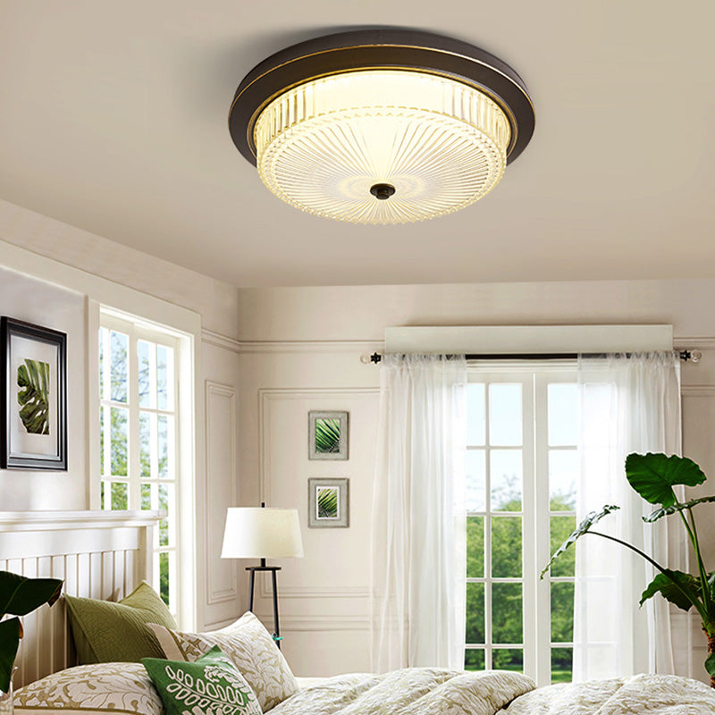 Flush Mount Ceiling Light American Country Style Indoor Round Shape Ceiling Mount Light