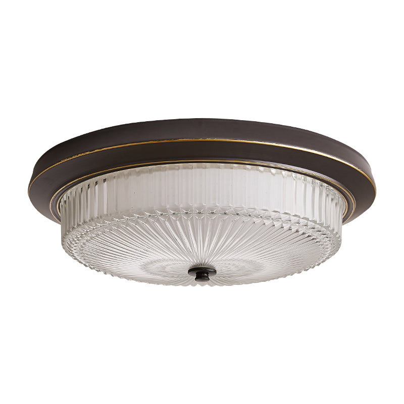 Flush Mount Ceiling Light American Country Style Indoor Round Shape Ceiling Mount Light