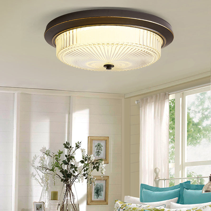 Flush Mount Ceiling Light American Country Style Indoor Round Shape Ceiling Mount Light