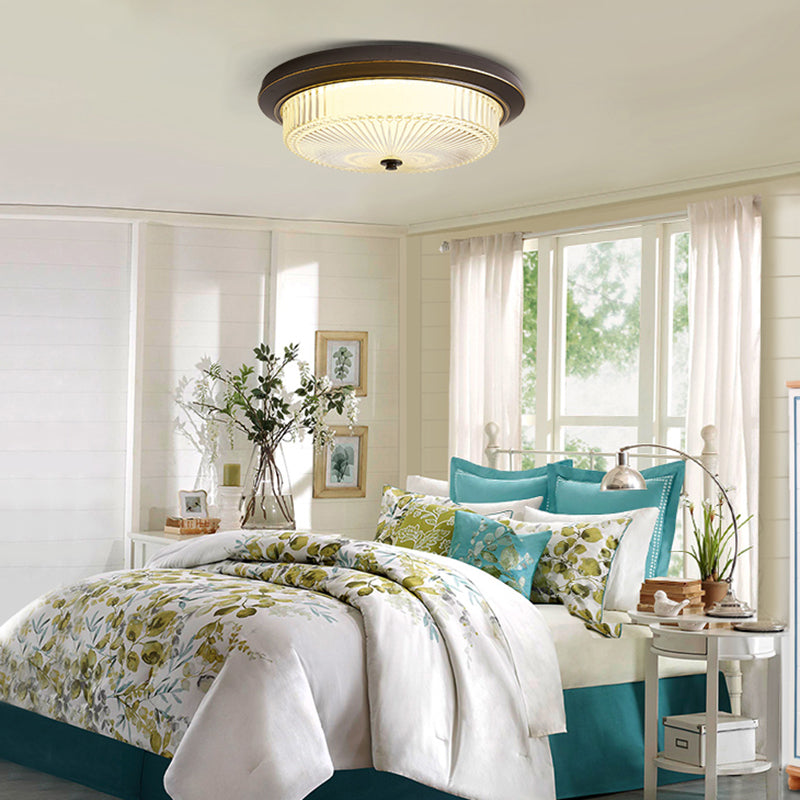 Flush Mount Ceiling Light American Country Style Indoor Round Shape Ceiling Mount Light