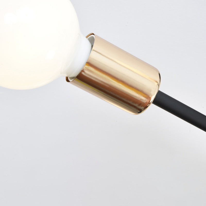 Metal Sputnik Semi Flush Mount Ceiling Light Minimalist Style Semi Flush Mount Chandelier