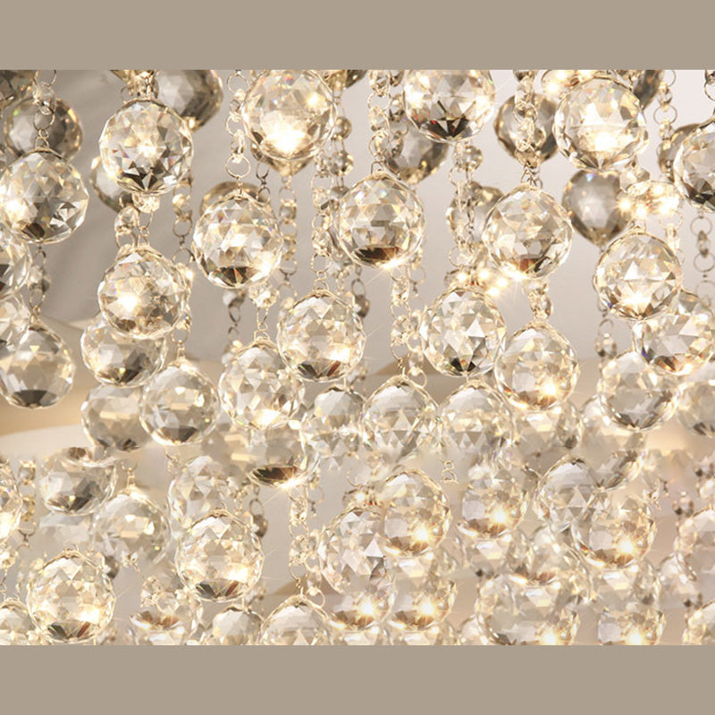 Crystal Flush Mount Light LED Contemporary Ceiling Lamp for Dining Room