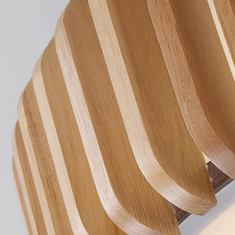 Tambour Flush Mount Ceiling Lighting Fixture Asian 1-Light Flushmount Ceiling Lamp with Acrylic Shade