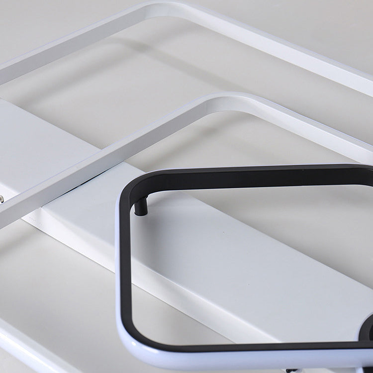 Projecteur de plafond affleurant pour salon, cadre en aluminium, luminaire sur rail LED