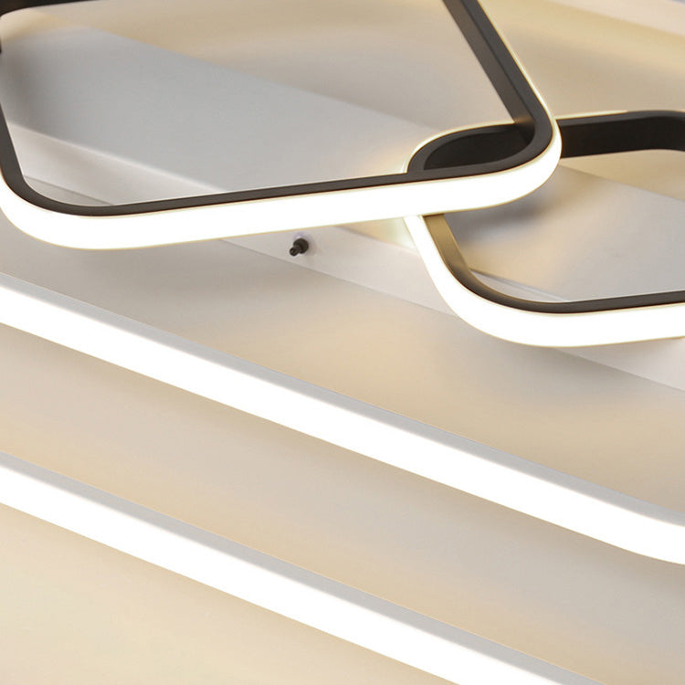 Projecteur de plafond affleurant pour salon, cadre en aluminium, luminaire sur rail LED