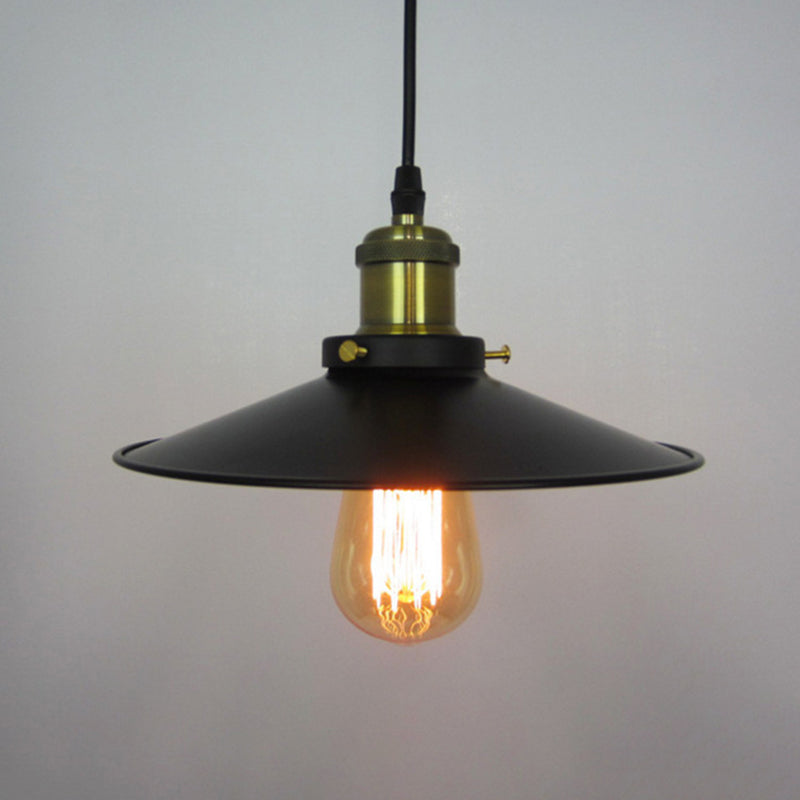 Industrial Style Pendant Light Fixtures with Metal Shade for Living Room Coffee Shop