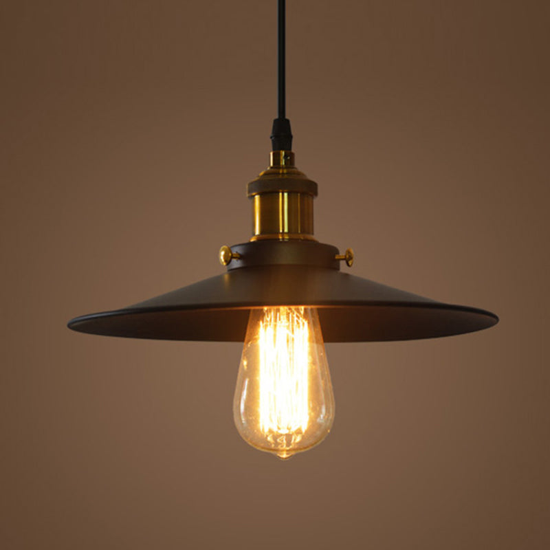 Industrial Style Pendant Light Fixtures with Metal Shade for Living Room Coffee Shop