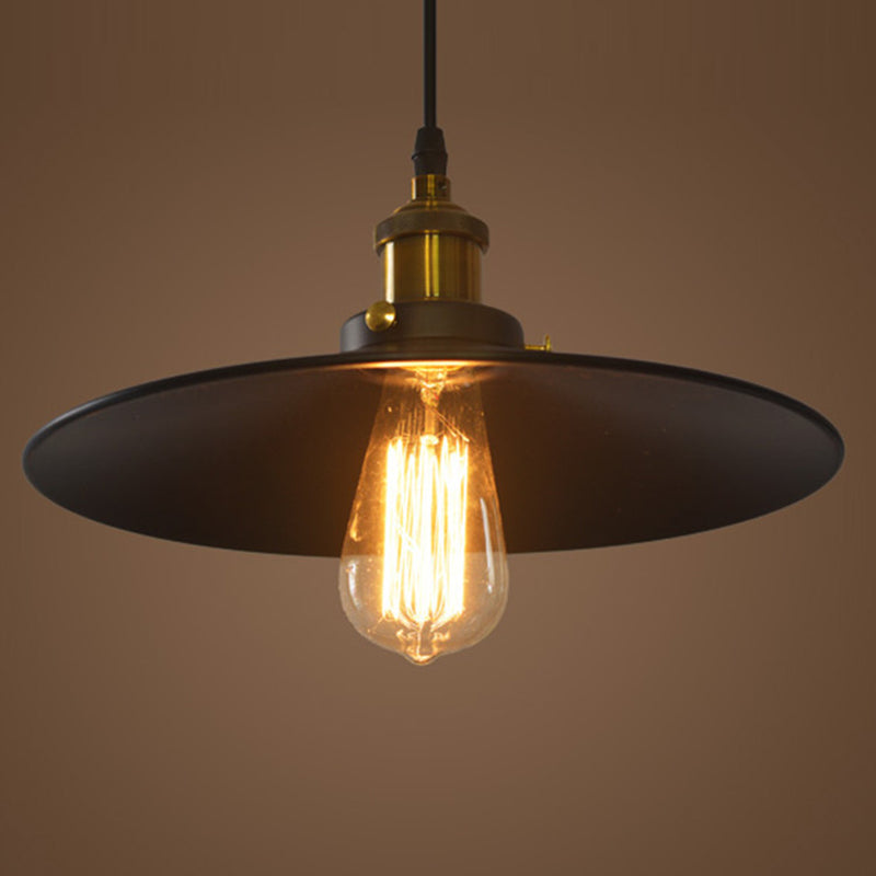 Industrial Style Pendant Light Fixtures with Metal Shade for Living Room Coffee Shop
