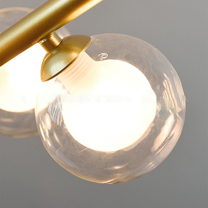 Sphere Island Chandelier Light Simplicity Style Glass Dinning Room Island Light Fixture