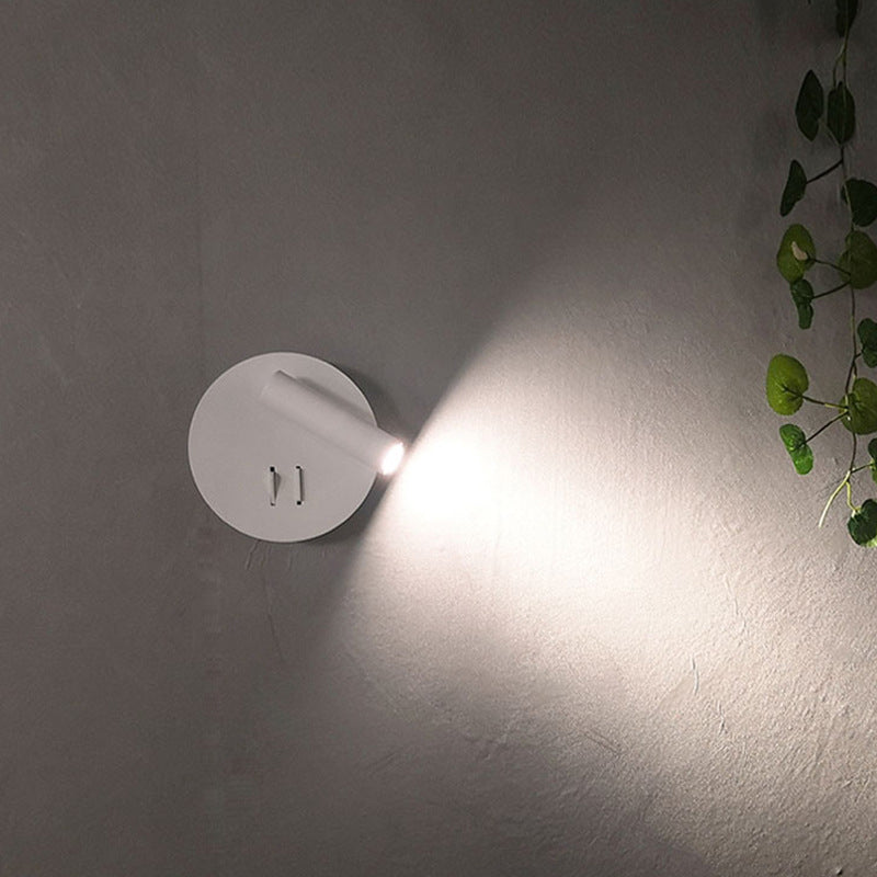 Contemporary Household Aluminum Wall Light Bedside LED Reading Lamp for Hotel Bedroom