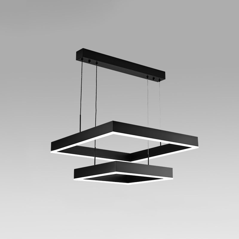 Luz de lujo moderno moderno simple led encogedor led lámpara luz para sala de estar comedor