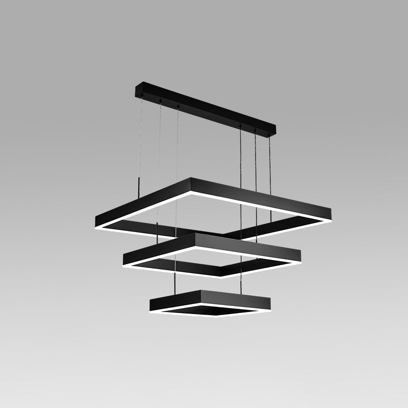 Luz de lujo moderno moderno simple led encogedor led lámpara luz para sala de estar comedor