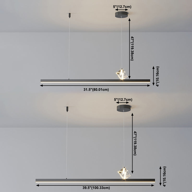 Modern Lighting Chandelier Linear Pendant Lighting Chandelier Light Fixture