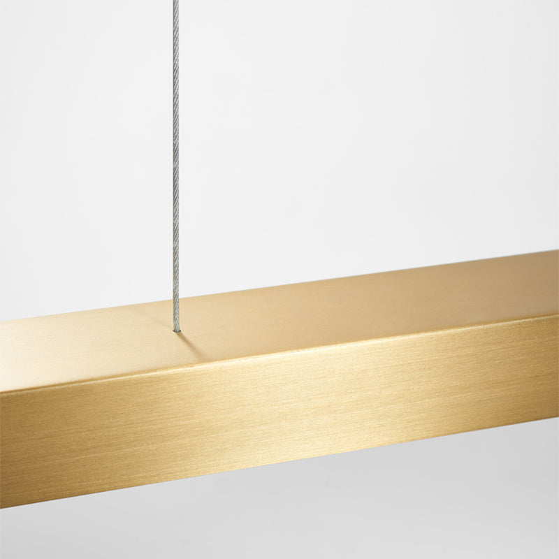 Illuminazione dell'isola contemporanea illuminazione isola lineare lampada lampadario