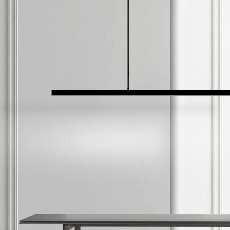 Lampada dell'isola a ciondolo lineare Lampada dell'isola lampadario di illuminazione moderna