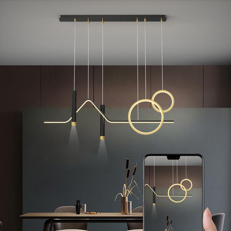 Modern Chandeliers For Dining Room Geometric Pendant Lighting Fixtures