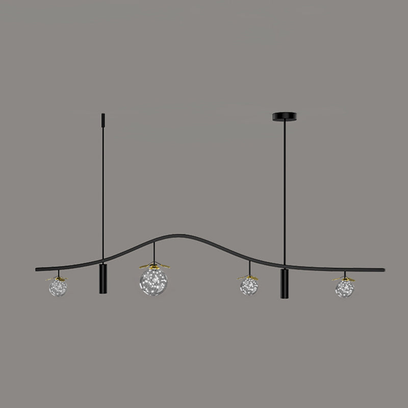 Moderne hangluchting voor Kijkeiland Globe Chandelier Island Lighting Ideas