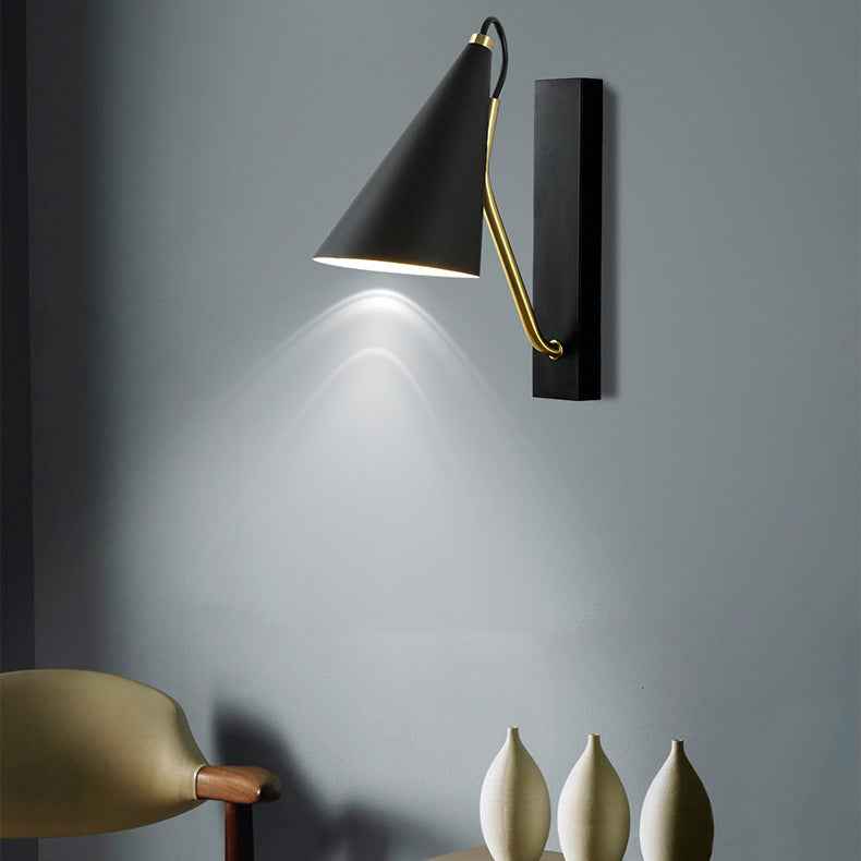 Tapered Wall Sconce Lighting Modern Wall Lamp Metal 1 Light Sconce Light