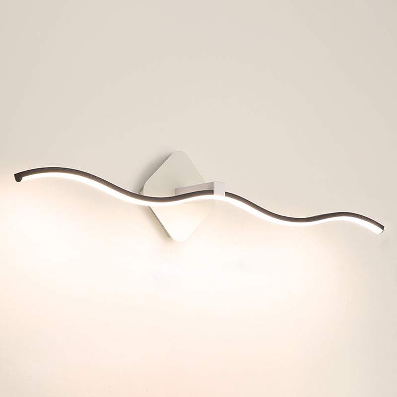 Modern Simple Fashion Style Linear Shade Wall Sconce Metal 1 Approches légères