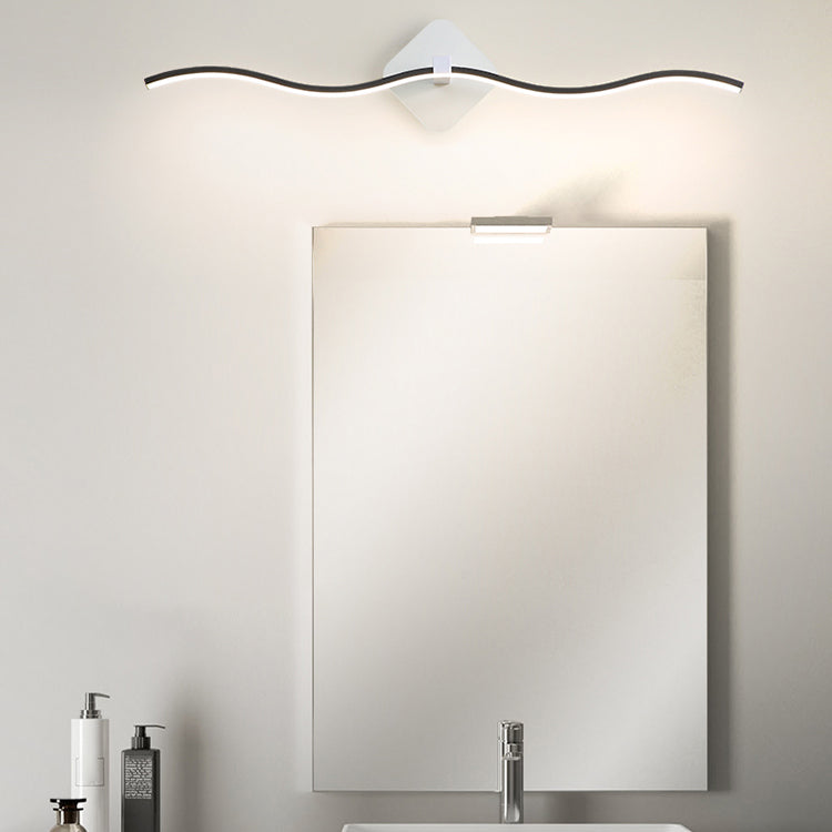 Modern Simple Fashion Style Linear Shade Wall Sconce Metal 1 Light Sconces