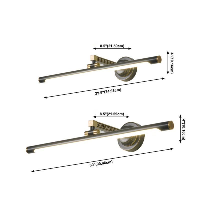 Éclairage de mur de miroir de style simple de style simple à 1 lumière