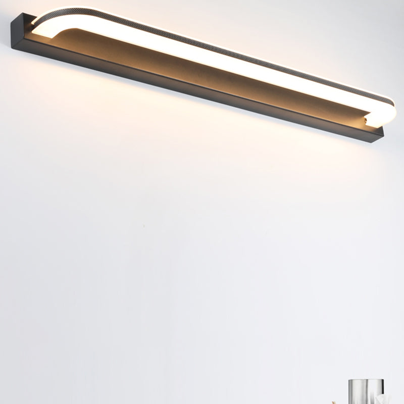 Éclairage de mur de miroir de style simple de style simple à 1 lumière