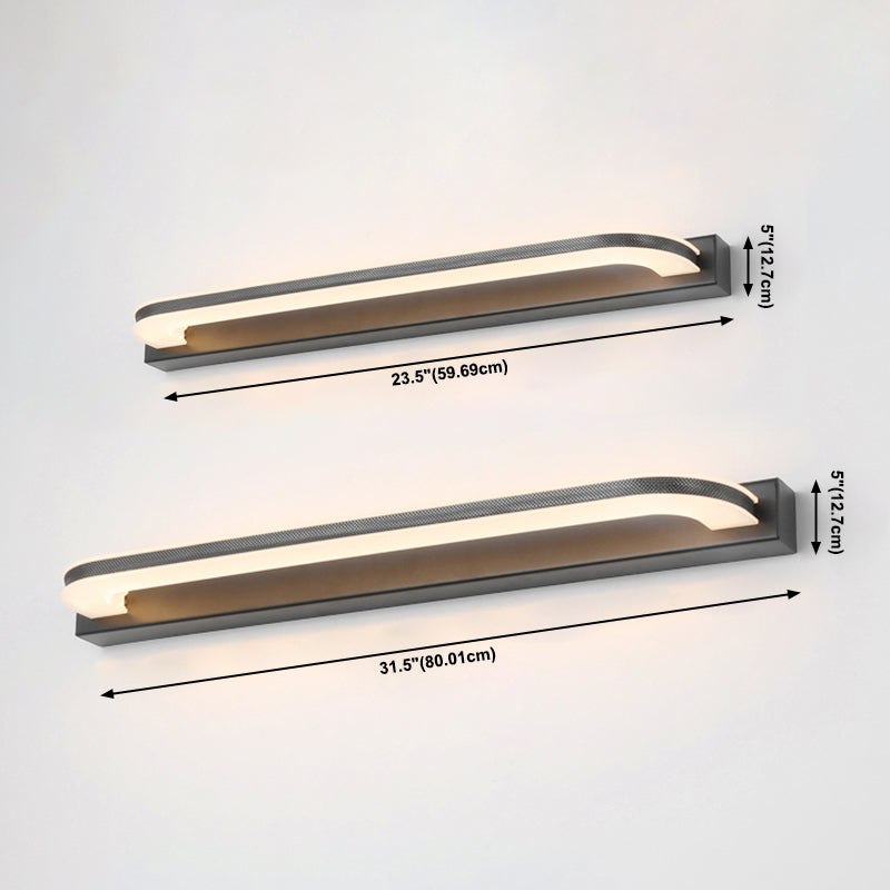 Éclairage de mur de miroir de style simple de style simple à 1 lumière