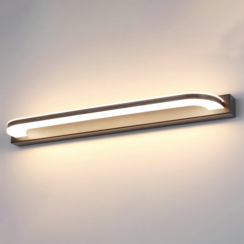 Éclairage de mur de miroir de style simple de style simple à 1 lumière