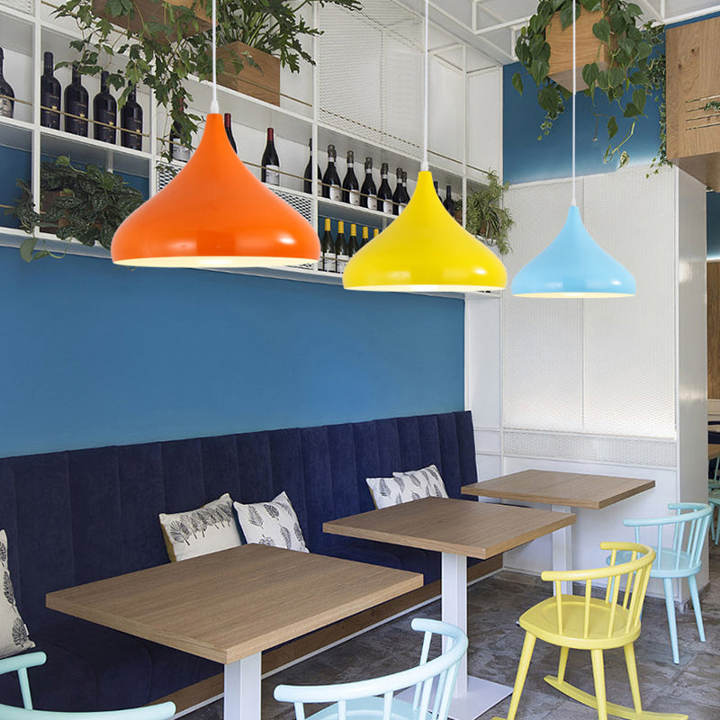 Macaron Matel hangend licht, Noordse traanschaduw 1-licht hangerverlichting