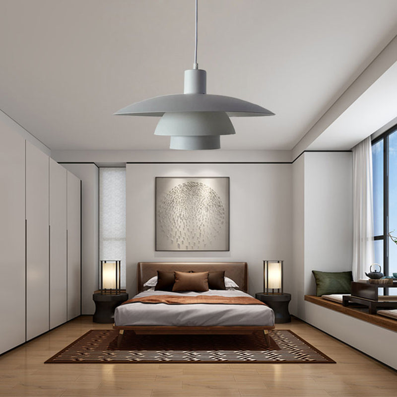 3-Tier Minimalist Hanging Light, Zinc Single-Bulb Hanging Lamp for Dinner Table