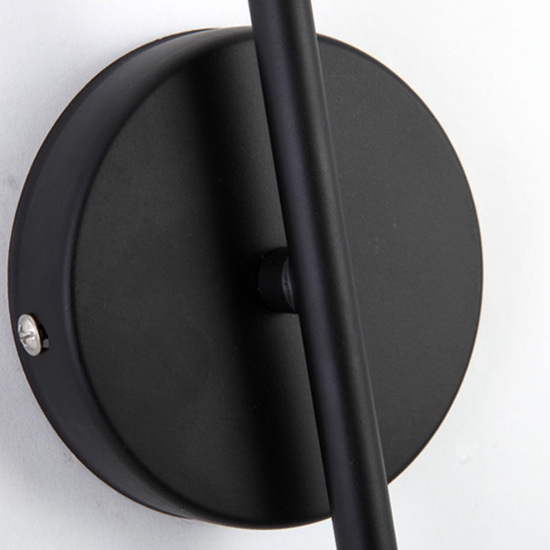 Glass Globe Wall Sconce in Modern Concise Style Wrought Iron Wall Lamp for Interior Spaces