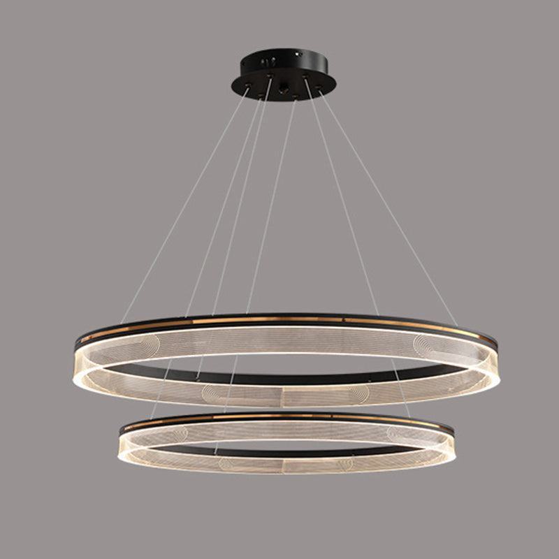 Luz de lámpara orbicular moderna restaurante de lámparas de lámparas colgantes con sombra acrílica