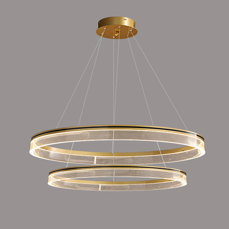 Luz de lámpara orbicular moderna restaurante de lámparas de lámparas colgantes con sombra acrílica