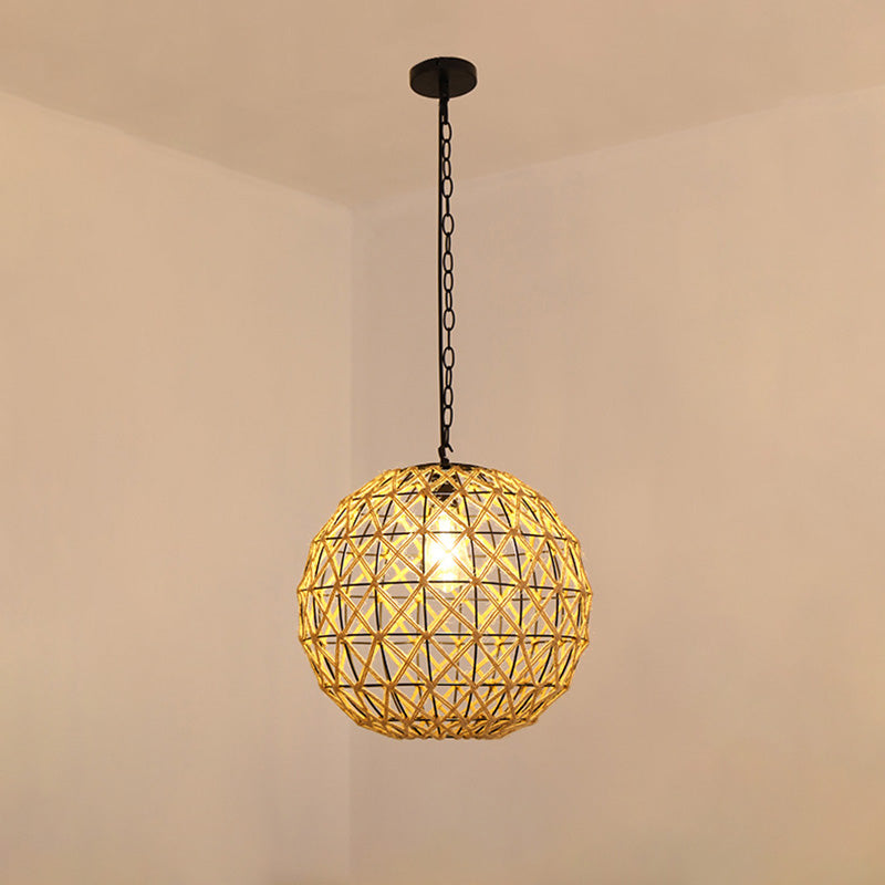 Industriële stijl gearceerde hanglamp plafond licht touw hangend plafondlicht in beige
