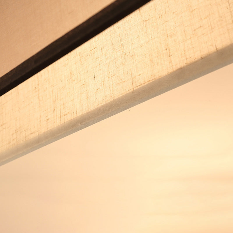 Luminaires encastrés en tissu couleur café, plafonnier traditionnel pour salon