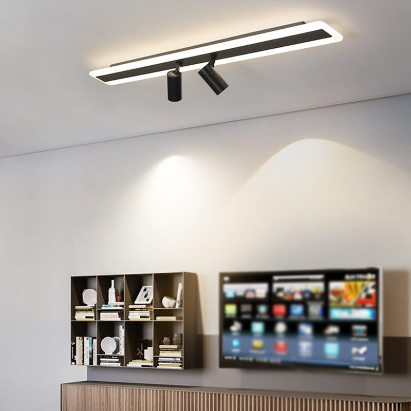 Minimalisme Semi Track Light Armatuur Inbouwplafondlamp voor kledingwinkel